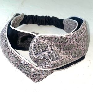 Vintage Dior headband, silk and embroidered